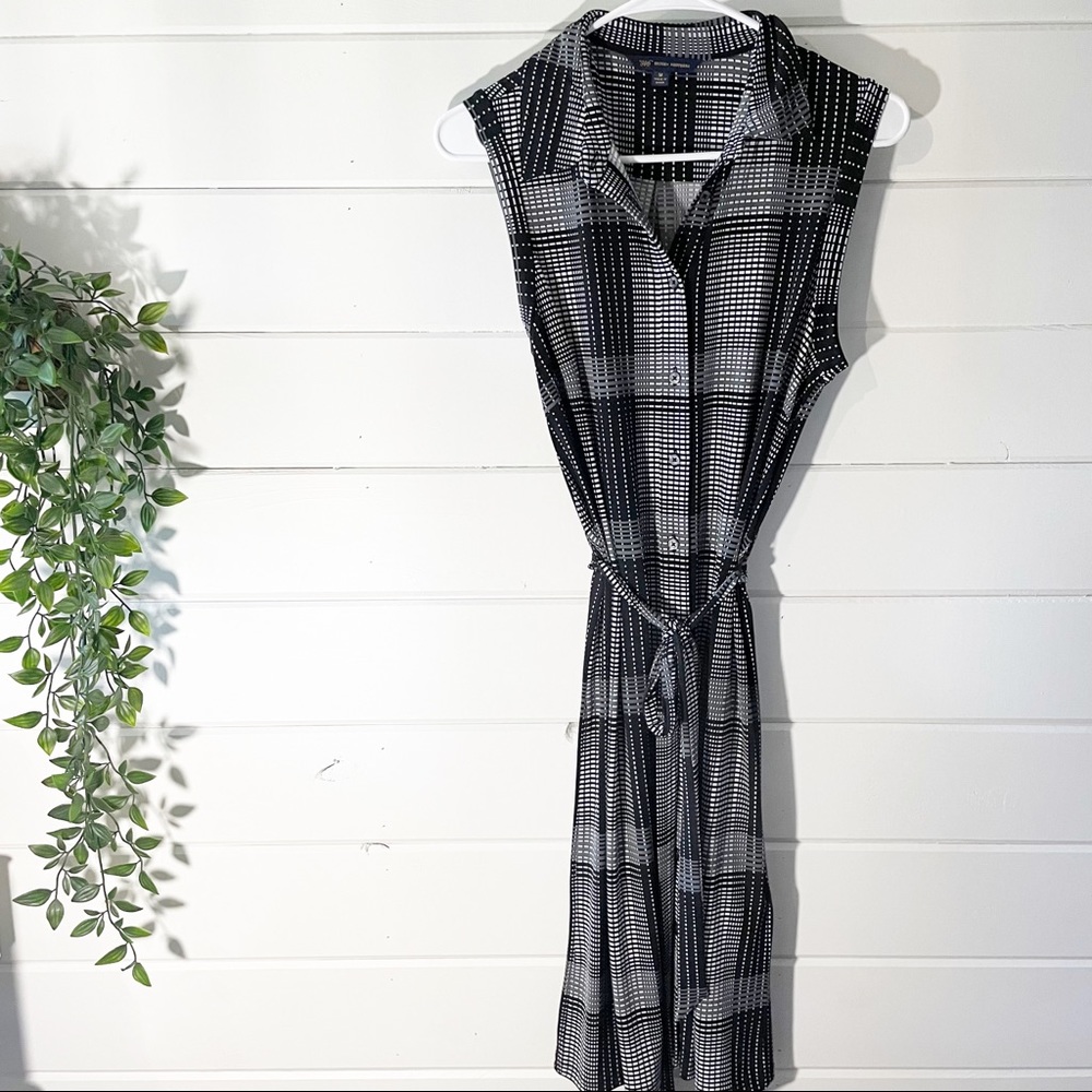 364 Brooks Brothers Plaid Sleeveless Dress Medium